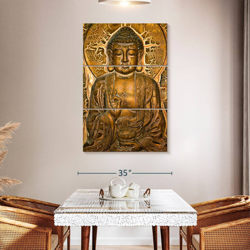 Adella Buddha Mural, 50" H x 32" W