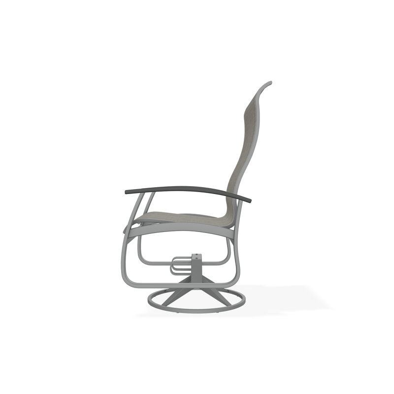 Belle Isle Outdoor Dining Chair, Graphite, Smoke