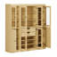 Vaisselier 100% bois massif 65 po avec verre transparent, portes Shaker, 2 tiroirs et tablettes réglables-458685136