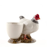 Egg Cup - With - Chicken - Light Sussex