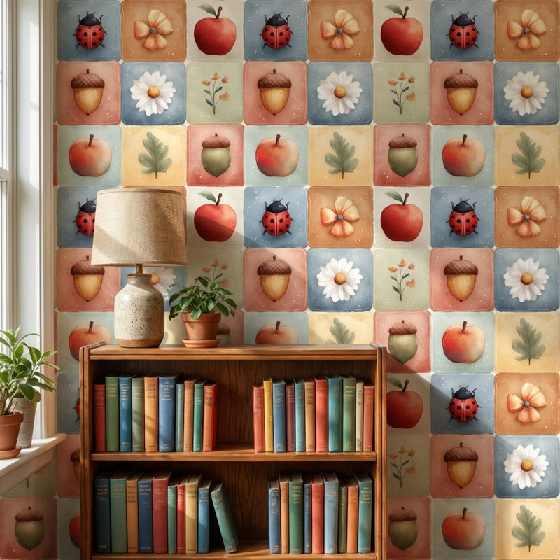 Murale moderne et lumineuse Whimsical Nature