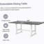 Ensemble de table de salle à manger à tréteaux extensible 6 pièces avec rallonge amovible, ensemble de table de cuisine avec chaise d'appoint rembourrée et banc-1179097707