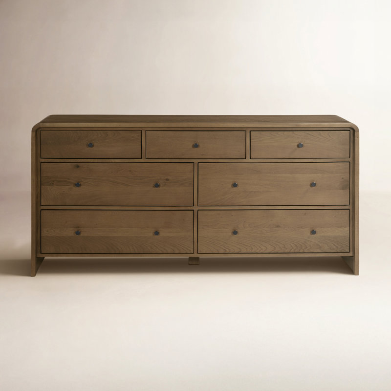 Riley 7 Drawer Dresser Oak