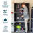 Lockable Storage Cabinet with 4 Adjustable Shelves - 71 in (1.8 m)-258703424