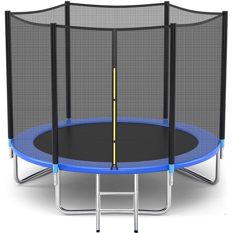 Wewdigi Hexagon Backyard Trampoline with Safety Enclosure
