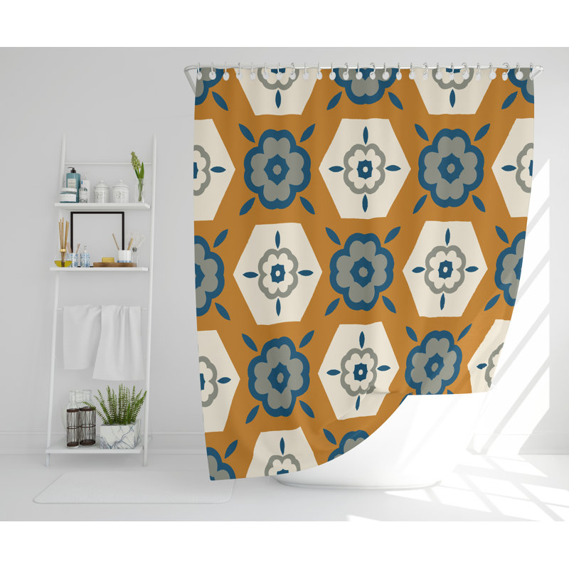 Siggi Polyester Shower Curtain Set, 177cm H x 177cm W