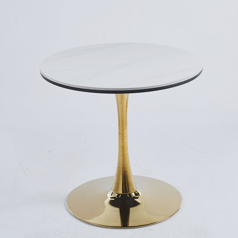 Table basse circulaire, Blanc