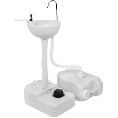 19.25 " L x 12.9 " W Portable Service Sink with Faucet