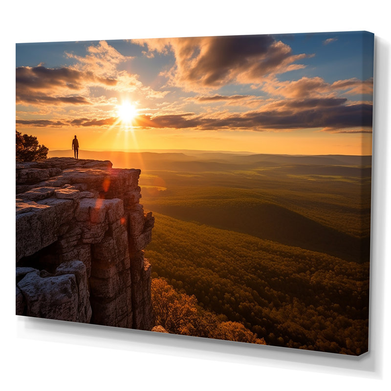 «Arkansas Grand Canyon Sunset Harmony II», reproduction sur toile, H 12 po x l 20 po x P 1 po, Toile tendue