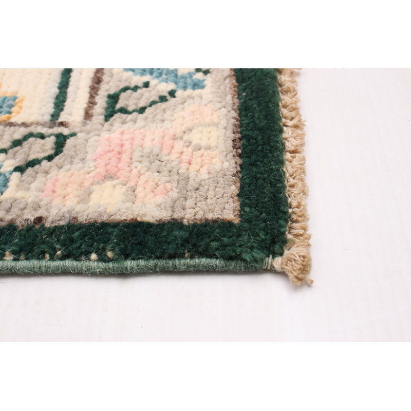 Tapis unique en laine noué à la main nouvel âge rectangulaire de 9 pi 2 po x 12 pi 4 po Ogorman