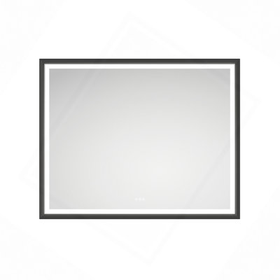 LED Bathroom Mirror With Aluminum Frame, Wall Mounted Vanity Mirror, Anti-Fog, Memory, 3 Colors, Stepless Dimmable