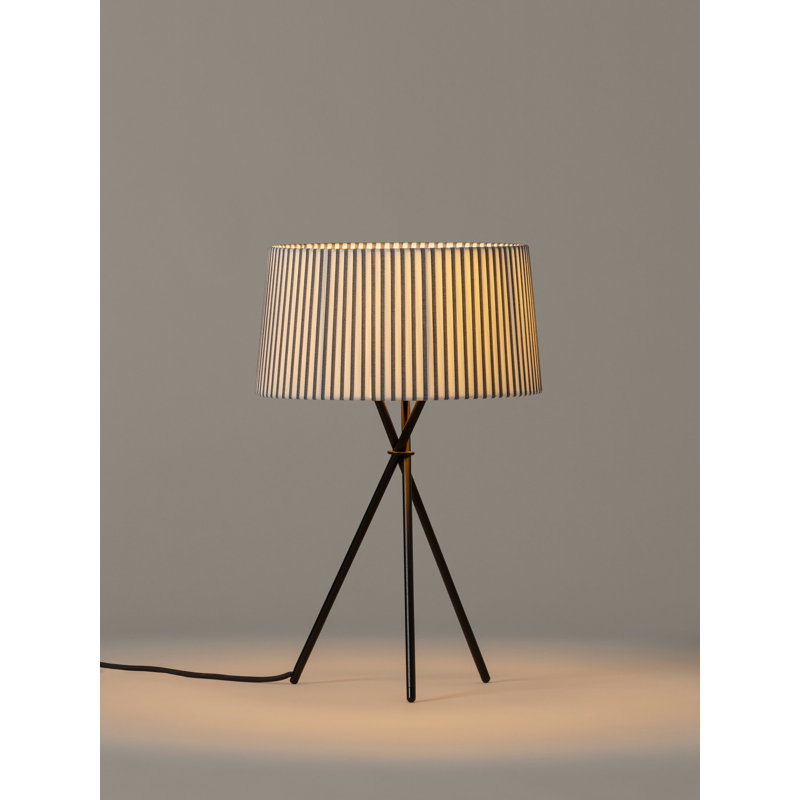 Metal Tripod Lamp, Black/White