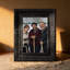 Cadre photo noir de style héritage 1 pièce 5 po x 7 po avec fixation murale ou de table