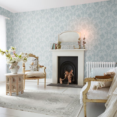  Papier peint rose Arthur Boudoir