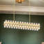 Lustre en cristal 54 po - hauteur réglable - 3 lumières - rectangulaire luxueux (ampoules incluses)-701570563