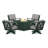 Braxton 5-Piece Deep Seating Swivel Conversation Set with Fire Pit Table-68603219-128126273