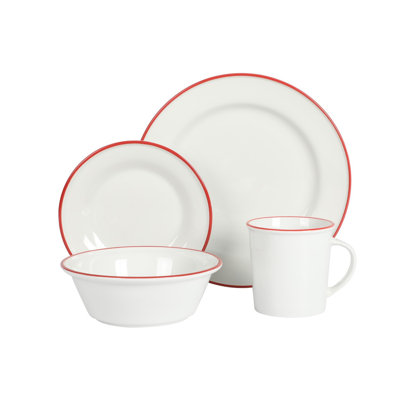 Service de vaisselle en céramique Martha Stewart Cliffield - Service pour 4