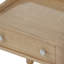 Table de chevet rétro avec tiroir et tablette de rangement ouverte