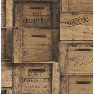 Papier peint géométrique 33 pi x 20,5 po Moyle Crates