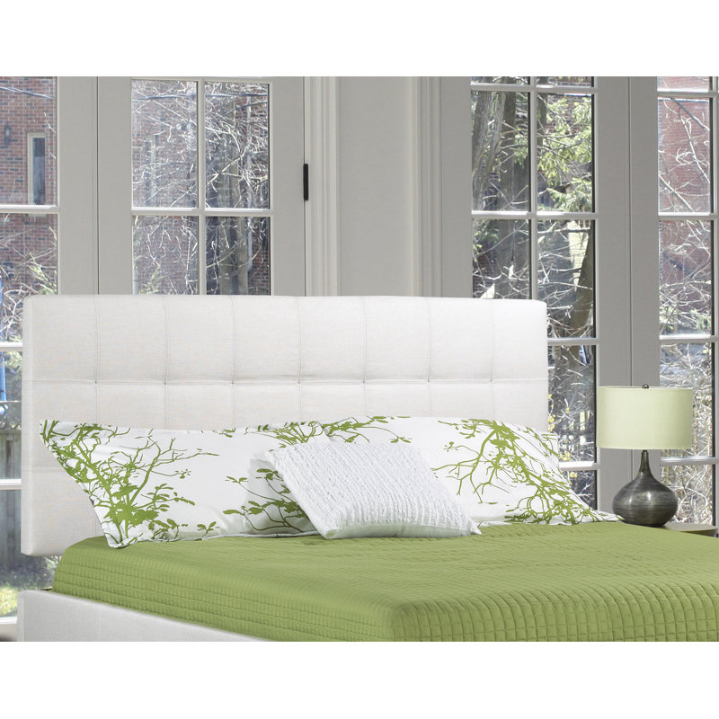 Tête de lit tapissier Dashiell, Lin - Blanc cassé, Très grand
