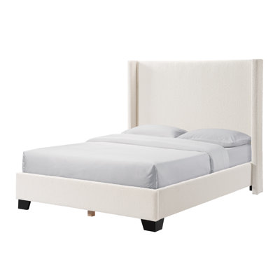 Reinette Upholstered Wingback Platform Bed