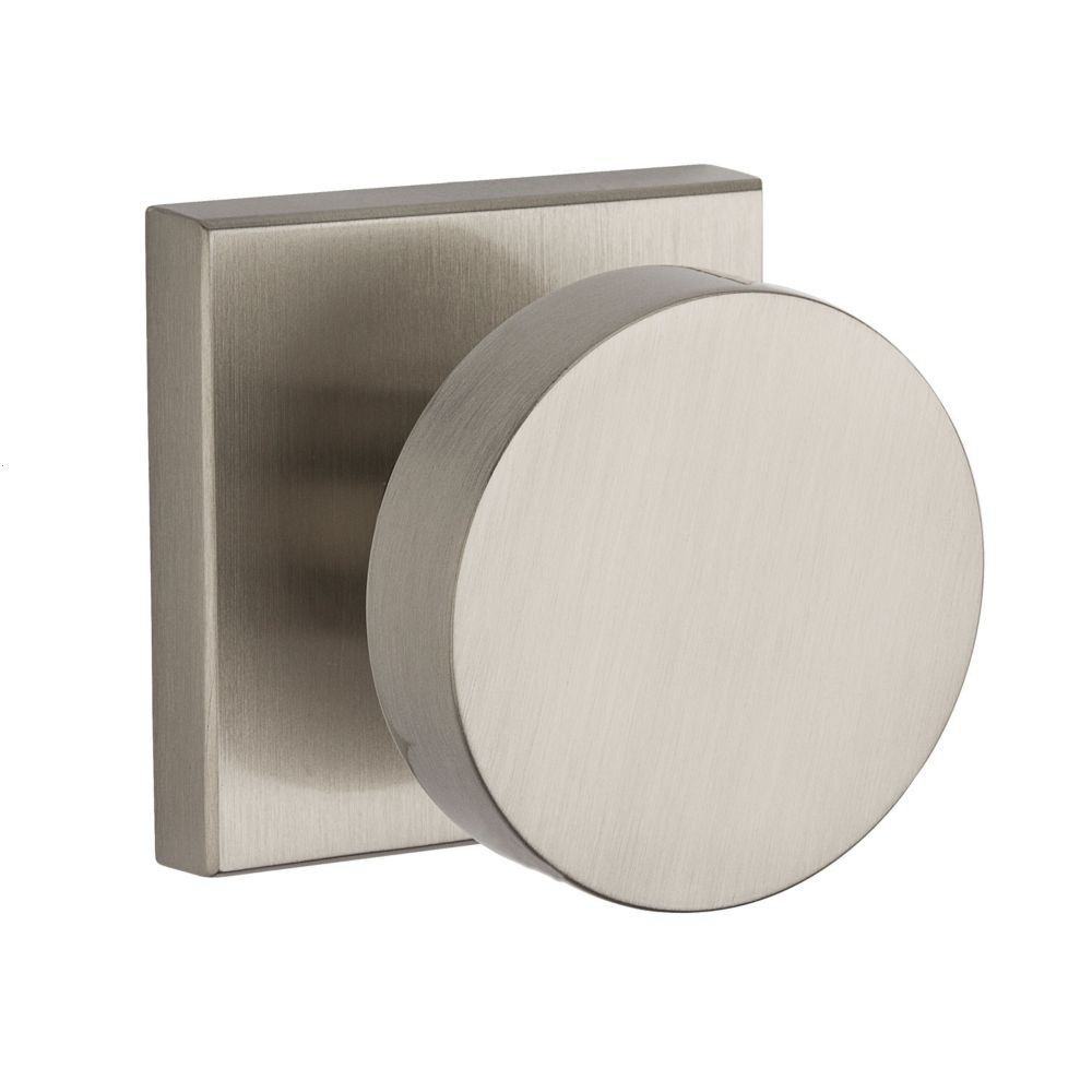 Contemporary Privacy Door Knob with Contemporary Square Rose Baldwin 