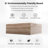 No Assembly Required 39.37'' Modern Wood Round Coffee Table for Living Room