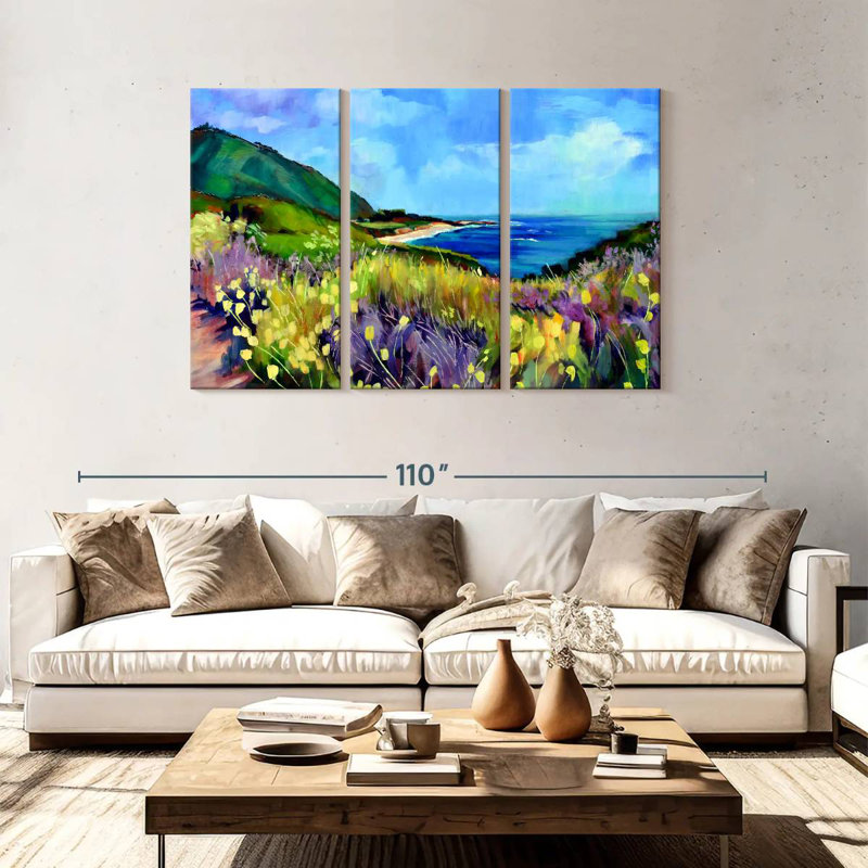 Sebbie California's Route 1, 48" H x 74" W