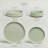 over&back Stackable 16-Piece Semi Hand-Finished Stoneware Dinnerware Set-99305497
