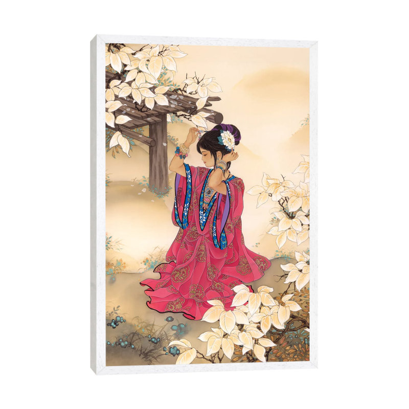 Perfection - Painting on Canvas, 101.6 cm H x 66.04 cm W, White Framed