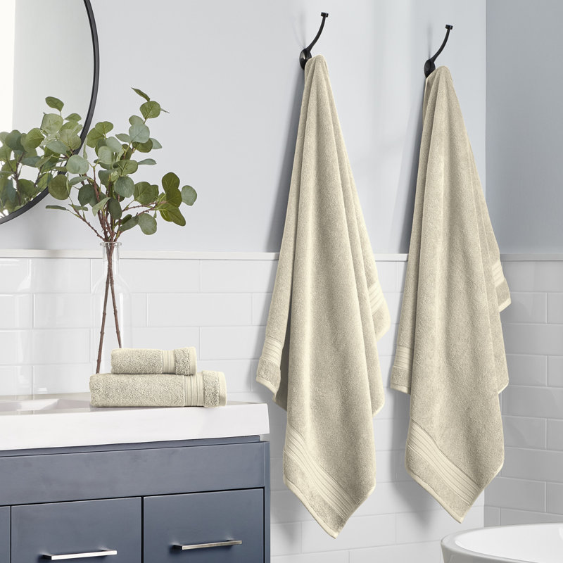 Ensemble de 6 serviettes en mélange de coton TENCEL 6 pièces Scot Living, Jour de pluie