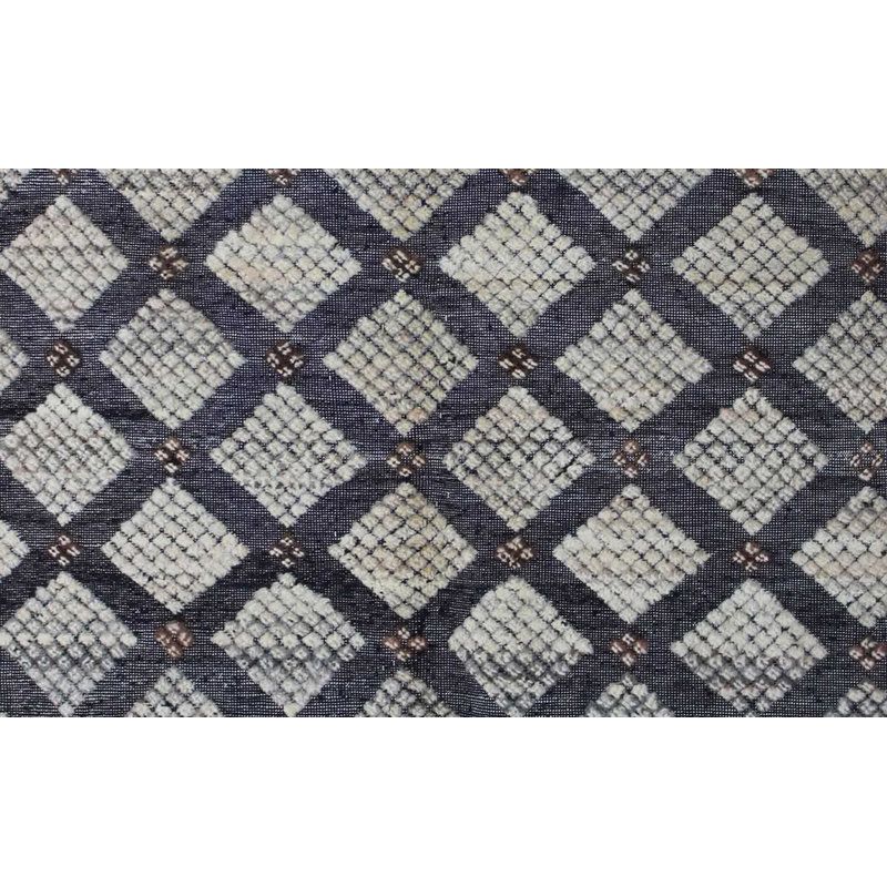 Geometric Hand Knotted Area Rug, Rectangle 147 x 195cm
