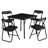 Aerynn Kids 5 Piece Square Play Or Activity Table and Chair Set-339866439