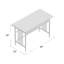 Bureau d'ordinateur en bois manufacturé Ironcraft