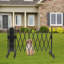 Barrière de sécurité portable extensible avec roues-124429338