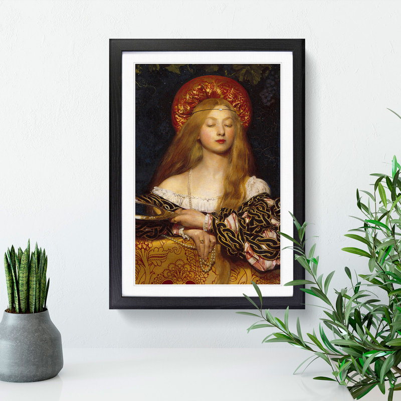Vanity by Frank Cowper Cadogan - Picture Frame Graphic Art, Black Framed, 36cm H x 27cm W x 2cm D