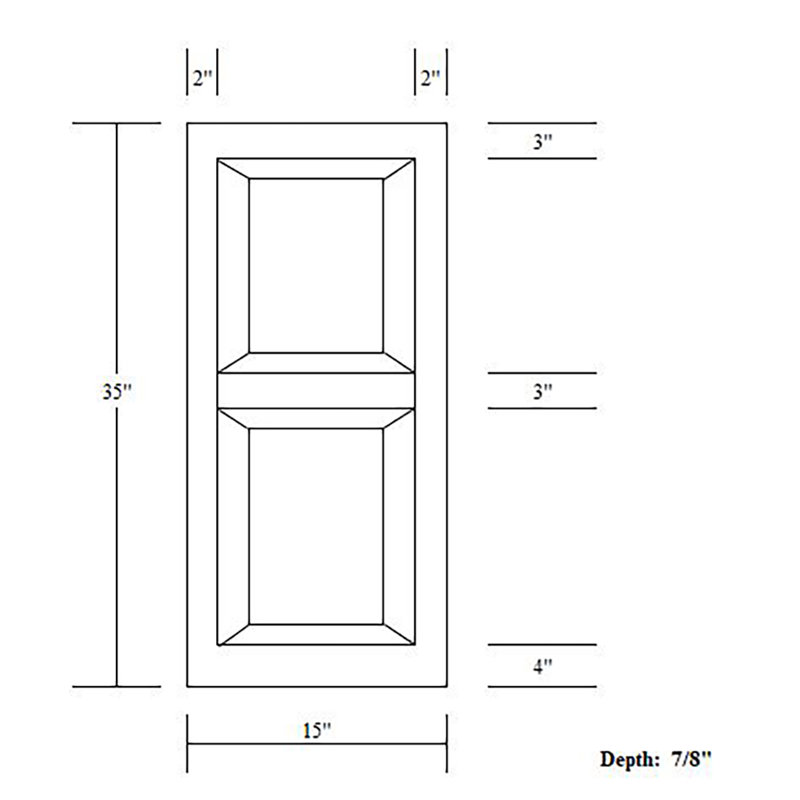 Premier Raised Panel Shutters, Burgundy, 35"