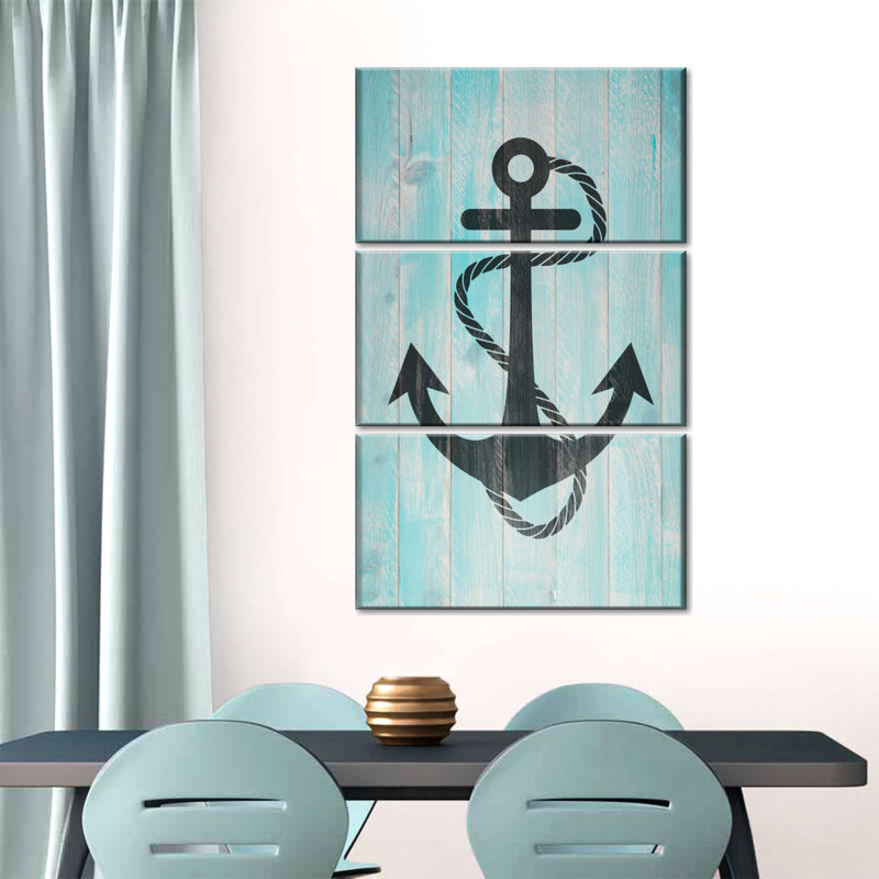 Impression nautique sur toile signe nautique, H 24 po x l 38 po x P 1,25 po