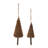 Wood Beaded Pine Tree Ornament