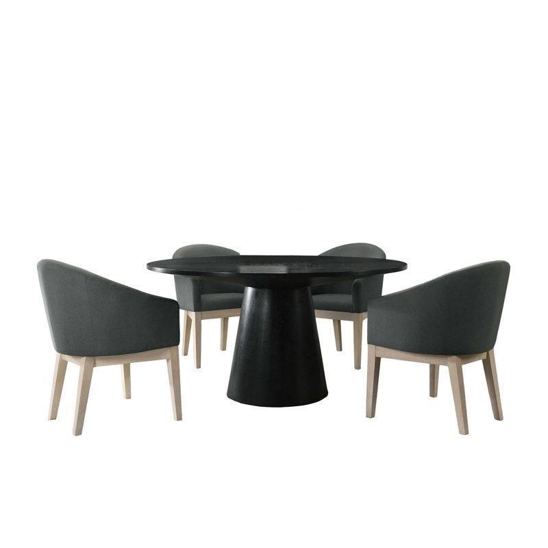 Ensemble de table de salle à manger 5 pièces Jasper Ebony