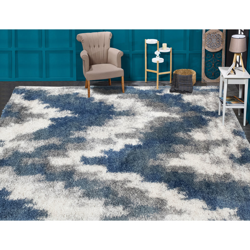 Asay Performance Abstract Indoor Rug, Rectangle 12'2" x 15'2"