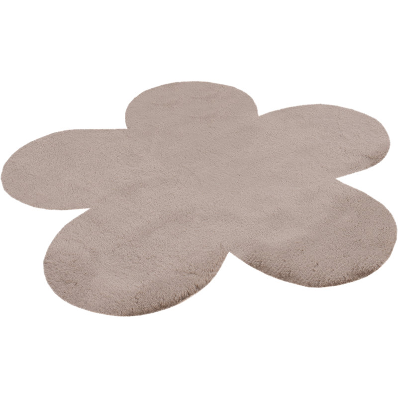 Luna Solid Colour Hand Tufted Area Rug, Taupe, Novelty  86 x 86cm