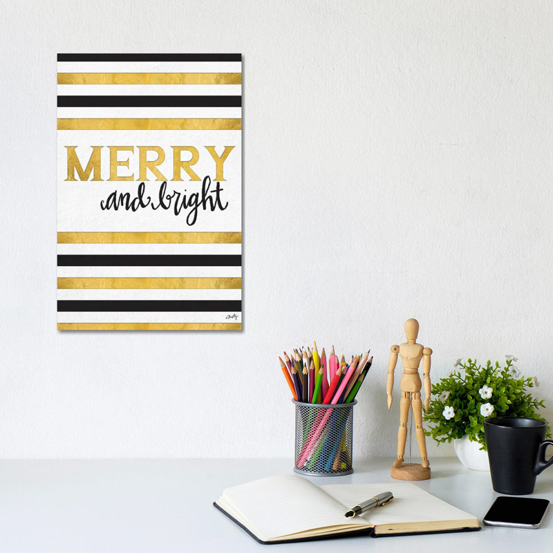 Merry And Bright by Misty Michelle - Wrapped Canvas Gallery-Wrapped Canvas Giclée, 20.32 cm H x 30.48 cm W