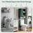 66.93"H Freestanding Over The Toilet Storage-737479123