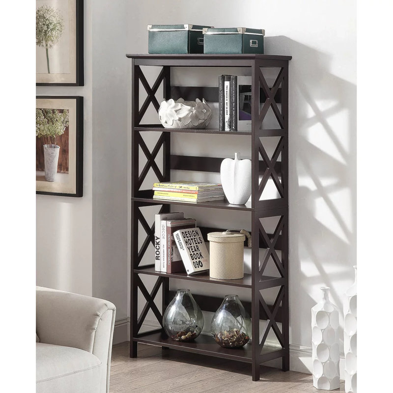 Darek Etagere Bookcase, Espresso