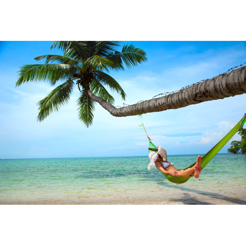 Beach Hammock by VladGans - Wrapped Canvas Print