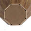 Charmante table basse octogonale en bois d'hévéa de conception durable et polyvalente pour le salon et la chambre à coucher-651332342