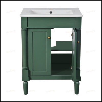 Armoire de rangement de meuble-lavabo 24 po avec lavabo