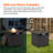 Carolina 30" Square Propane Gas Fire Pit Table, 55000 Btu All-Weather Wicker Fireplace For Patio Deck Garden Backyard-663031707