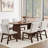 70.86'' Oval Dining Table With Double Pedestal, Modern Dining Table For Dining Room/Kitchen-748726869